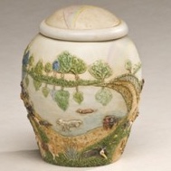 Rainbow Bridge pet urn